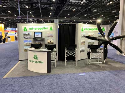 our booth at the NBAA