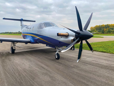 PC-12 with Silent 7 MTV-47 Propeller