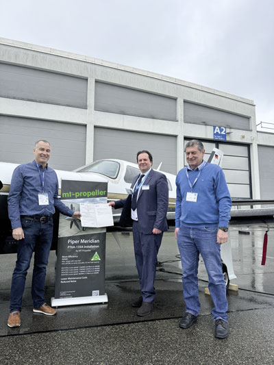 EASA STC handover for Piper Meridian with PT6A-135A and MTV-27