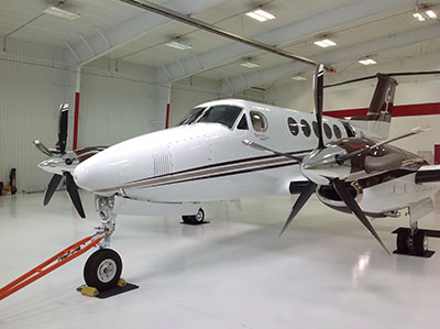 Customers B200 Kingair with the MT 5-blade Propeller