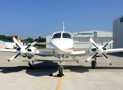 Customers Cessna 340 with the MT 4-blade Propeller