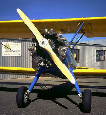 Boing Stearman with MT fixed pitch propeller