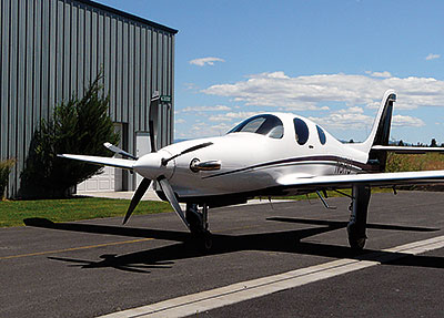 Lancair Evolution with the MT 5-blade Propeller